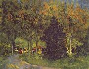 Vincent Van Gogh Allee im Park oil